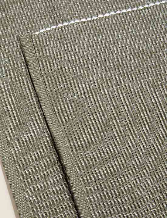 Set of 2 Cotton Rich Ribbed Woven Placemats