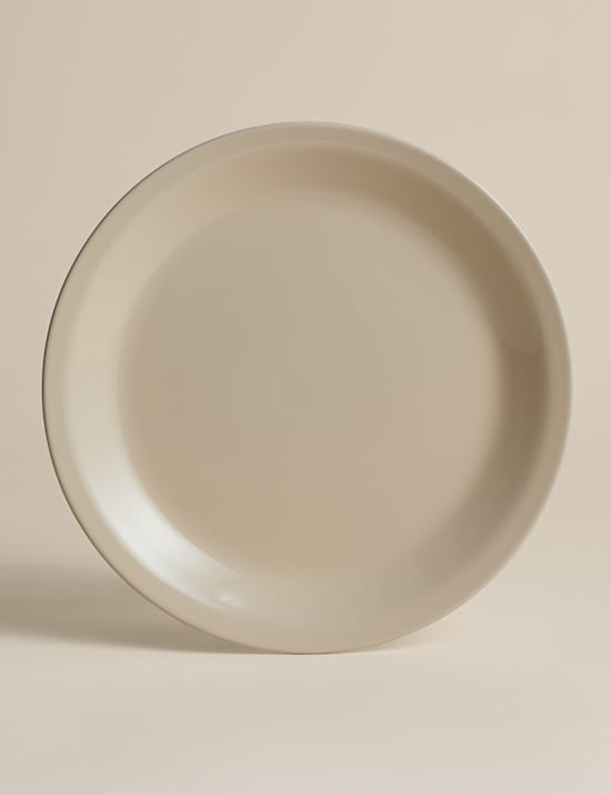 Lot de 4 grandes assiettes en gr&egrave;s Greenwich