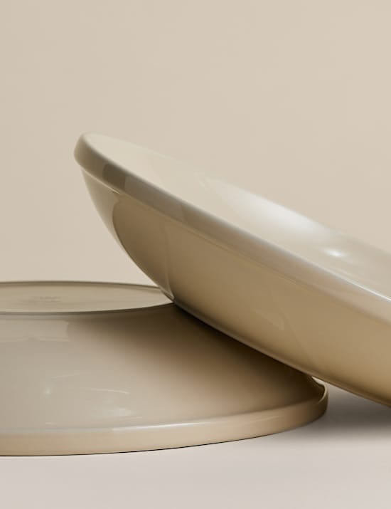 Greenwich &ndash; Lot de 4 assiettes &agrave; p&acirc;tes