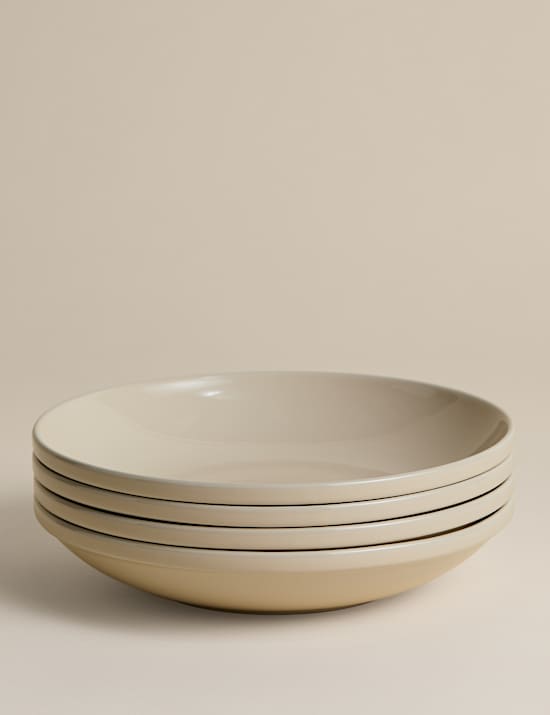 Greenwich &ndash; Lot de 4 assiettes &agrave; p&acirc;tes