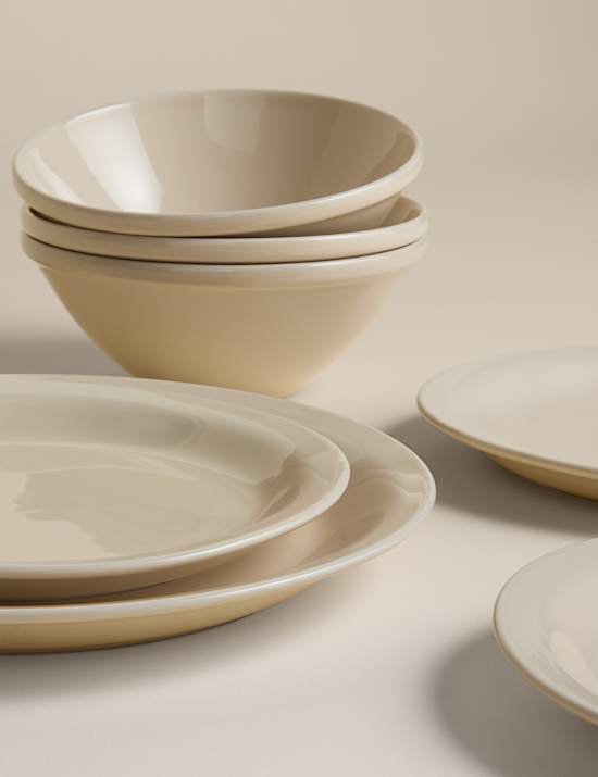 12 Piece Greenwich Stoneware Dinner Set