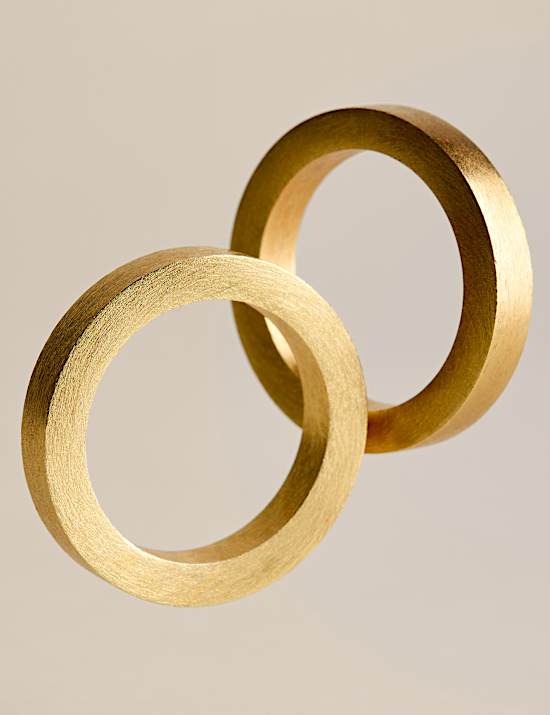 Set of 4 Metallic Napkin Rings