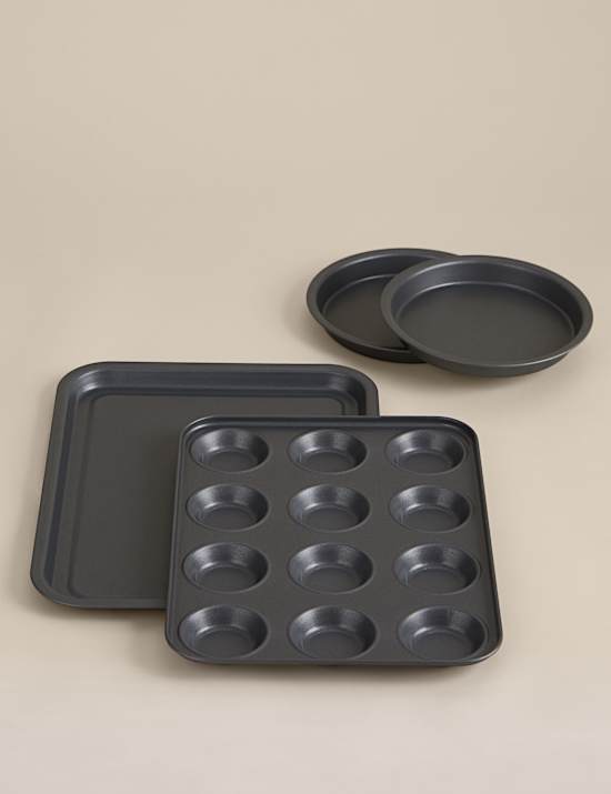 4 Piece Carbon Steel Oven Tray Set