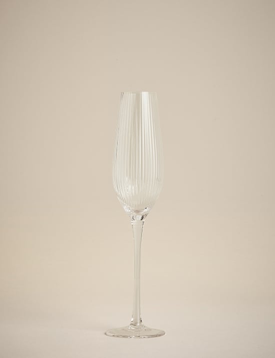 Set of 6 Maxim Optic Champagne Flutes