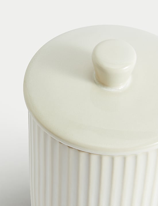 Medium Ribbed Storage Jar