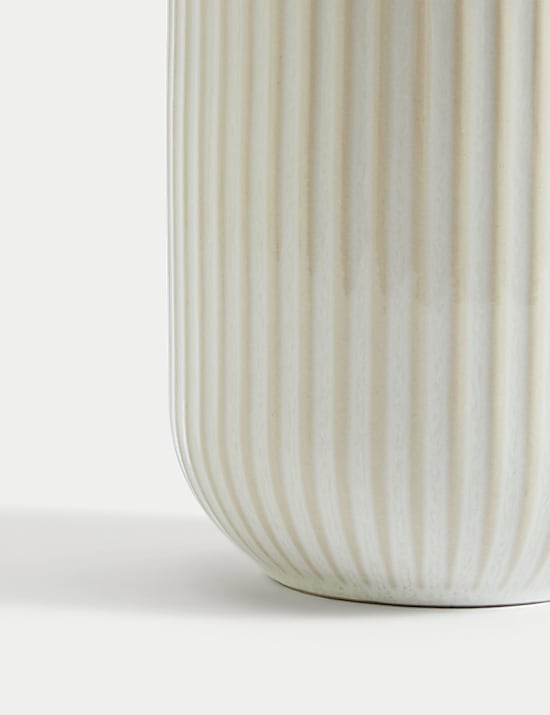 Medium Ribbed Storage Jar