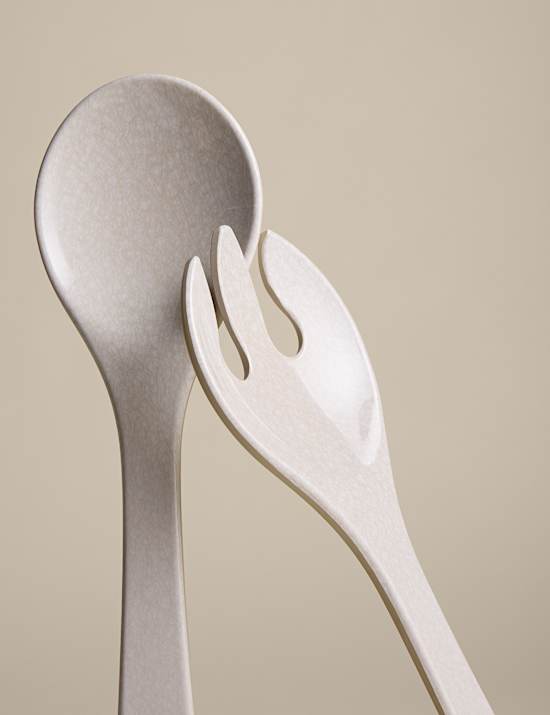 Reactive Glaze Melamine Picnic Salad Servers