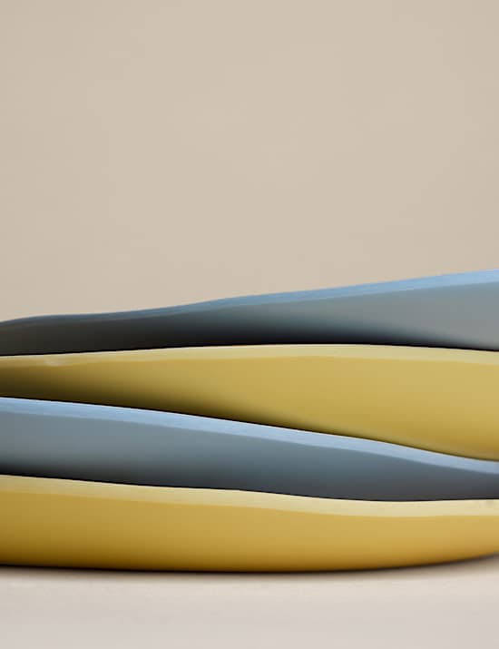 סט 4 צלחות Coastal Icon קטנות ממלמין