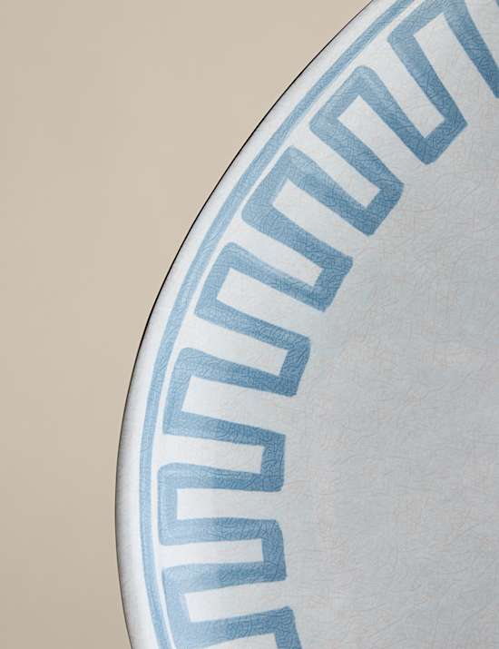 Set of 4 Coastal Picnic Dinner Plates