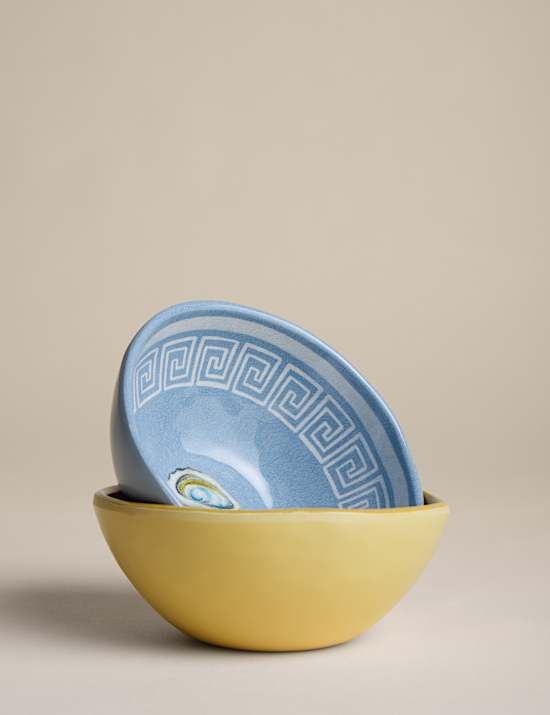 Set of Two Coastal Picnic Nibble Bowls