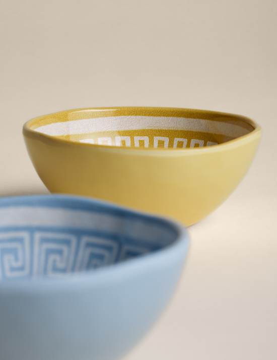 Set of Two Coastal Picnic Nibble Bowls