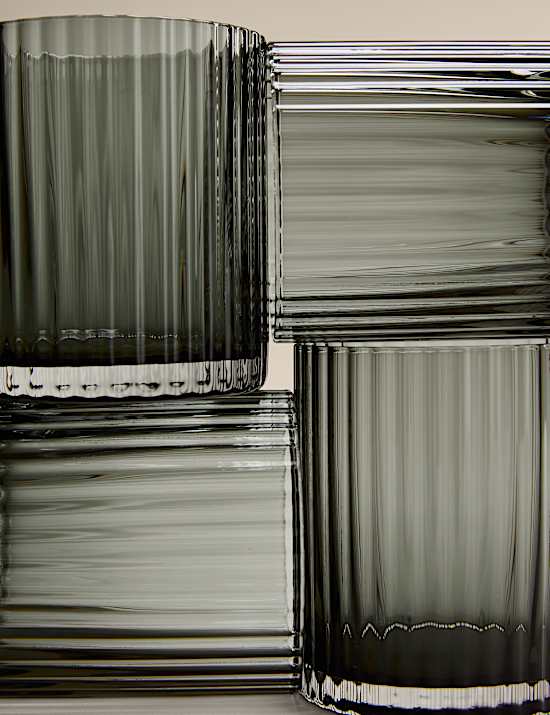 Set of 4 Celine Ribbed Tumblers