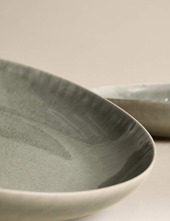 Set of 4 Henley Stoneware Pasta Bowls