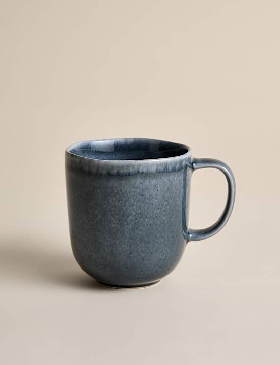 Lot de 4 mugs Henley en gr&egrave;s