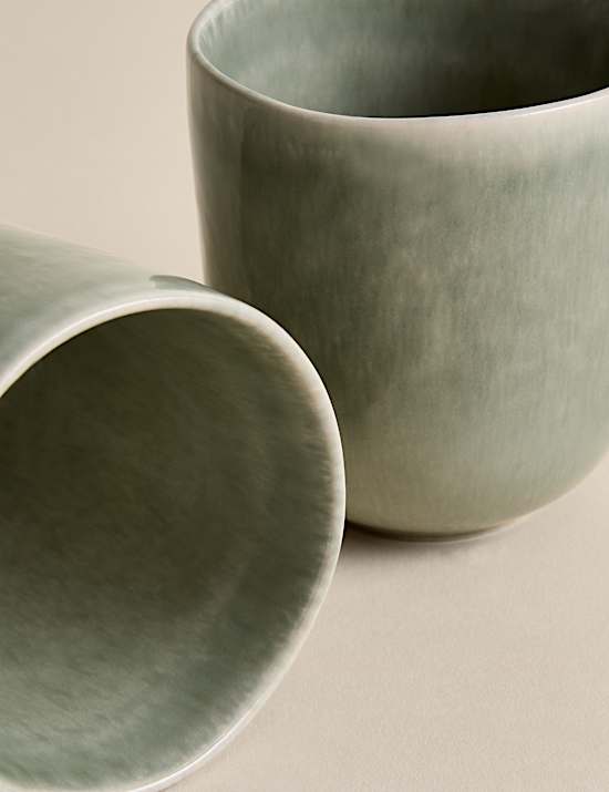 Lot de 4 mugs Henley en gr&egrave;s
