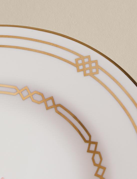 Set of 2 Deco Slogan Side Plates