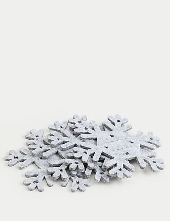 Set of 4 Snowflake Cutlery Holders