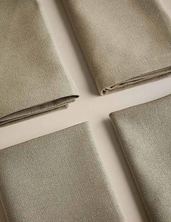 Set of 4 Pure Cotton Napkins
