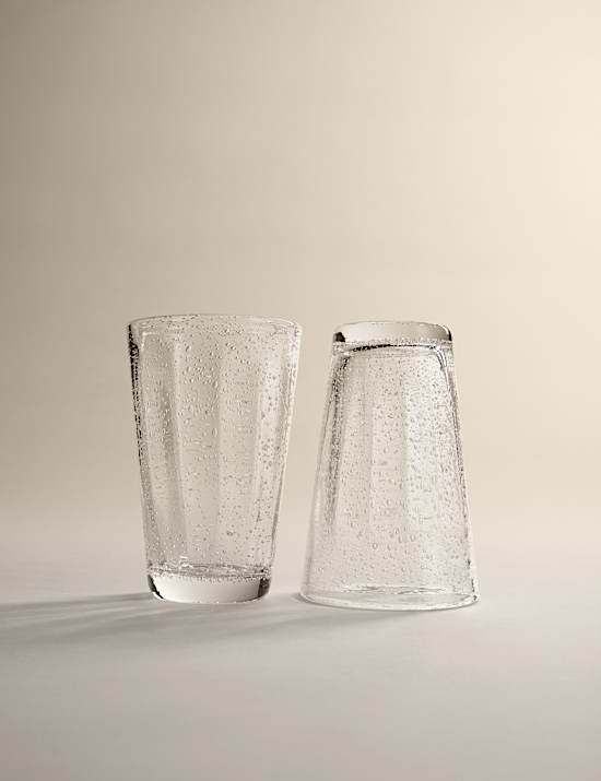 Set of 2 Bubble Hi Ball Glasses