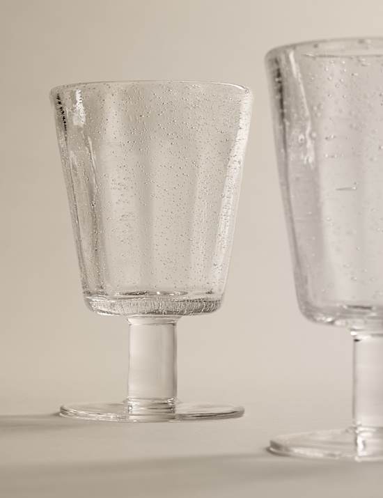 Set of 2 Bubble Wine Glasses
