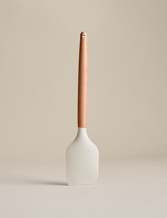 Silicone and Wood Spatula