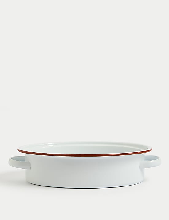 Oval Enamel Roaster with Lid