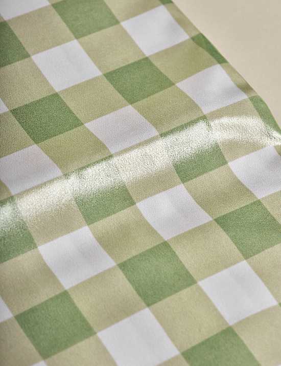 Gingham Wipe Clean Tablecloth