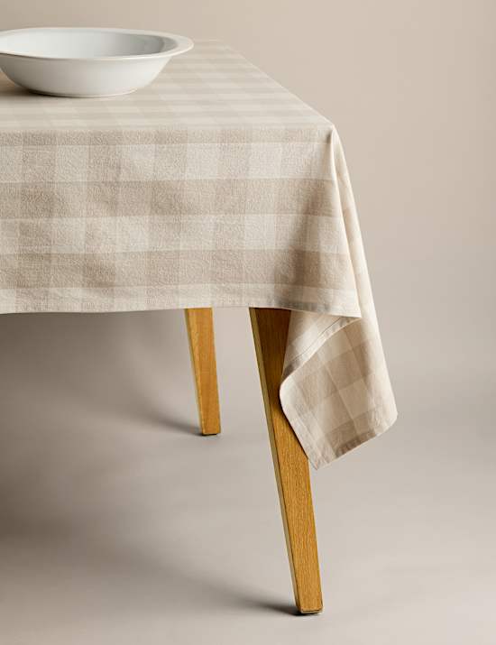 Pure Cotton Gingham Tablecloth