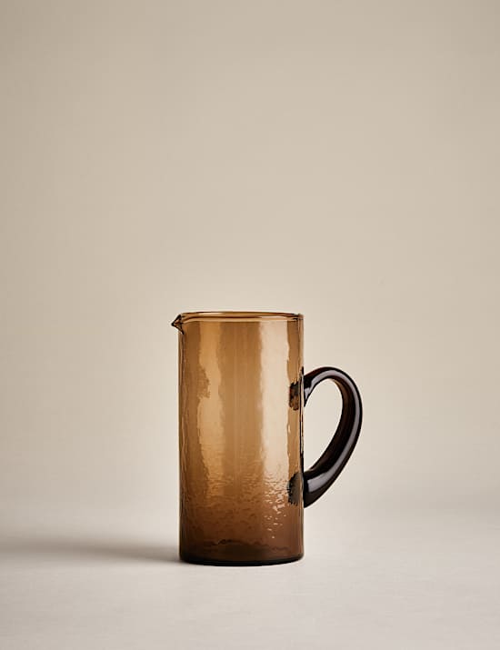Hammered Glass Jug