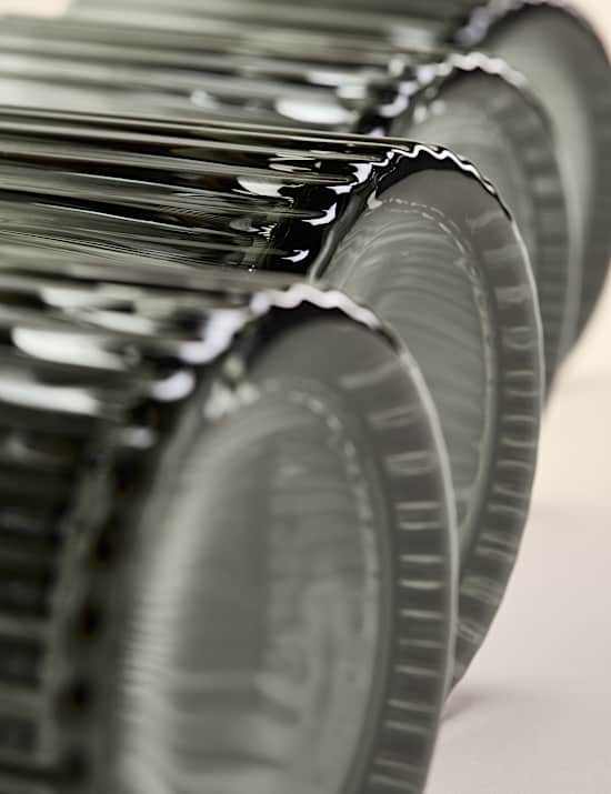 Set of 4 Celine Ribbed Tumblers