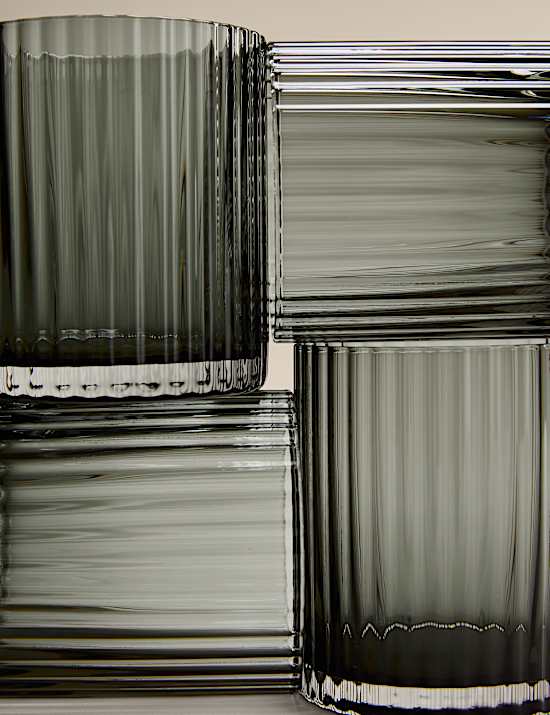 Set of 4 Celine Ribbed Tumblers