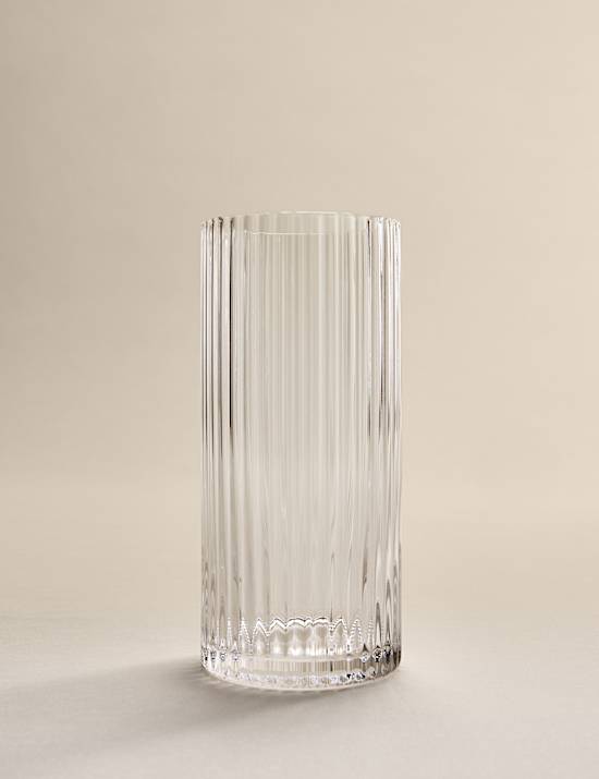 Set of 4 Celine Ribbed Hi Ball Glasses