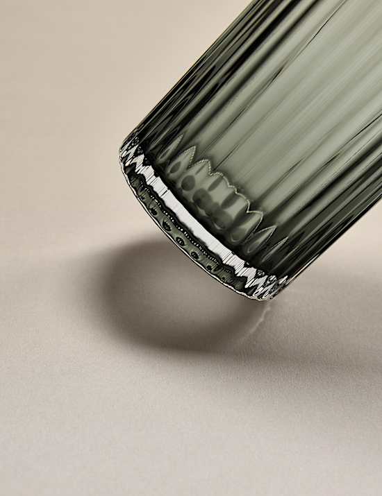 Set van 4 geribbelde limonadeglazen, Celine