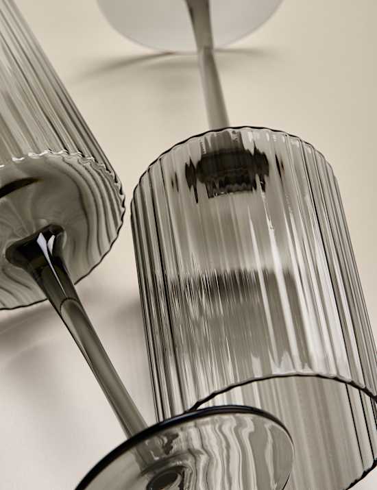 Set of 4 Celine Ribbed Wine Glasses