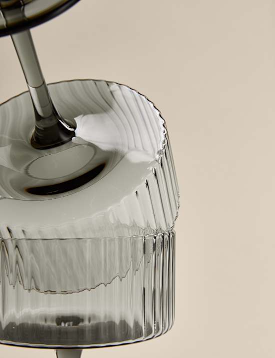 Set of 2 Celine Ribbed Champagne Saucers