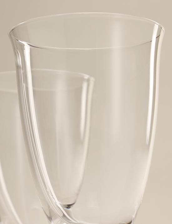 Lot de 2 verres &agrave; pied &agrave; vin