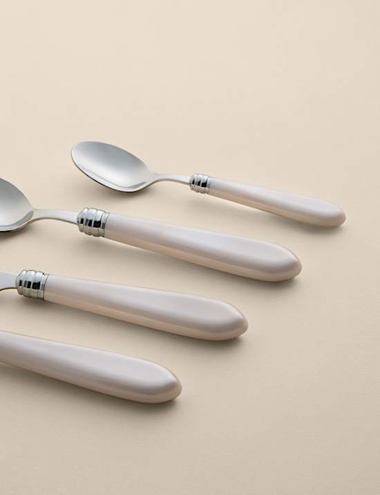 16 Piece Contrast Handle Cutlery Set