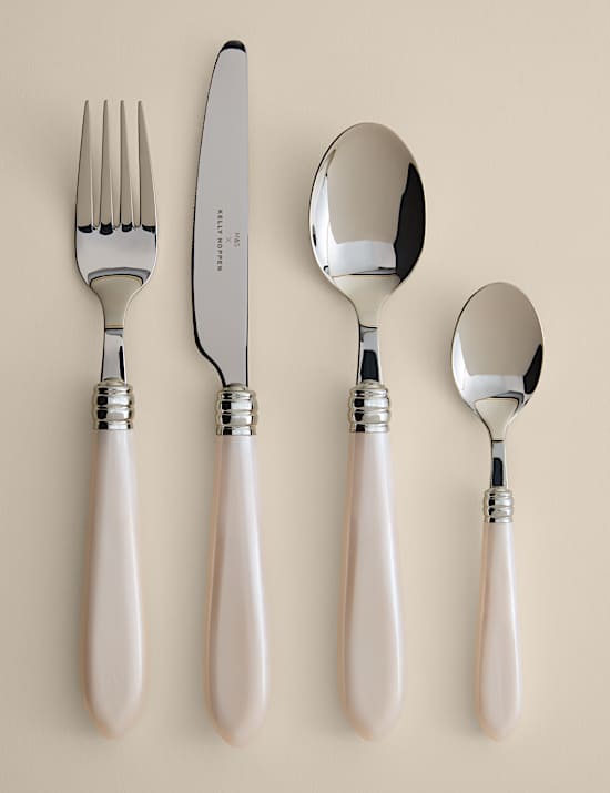 16 Piece Contrast Handle Cutlery Set