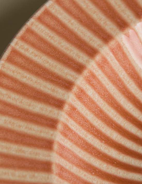 Reactive Striped Serving Bowl