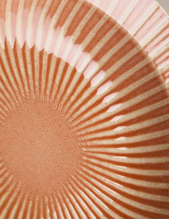 Reactive Striped Serving Bowl