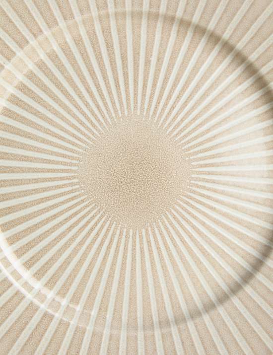 צלחת גדולה בצביעה מיוחדת עם פסים