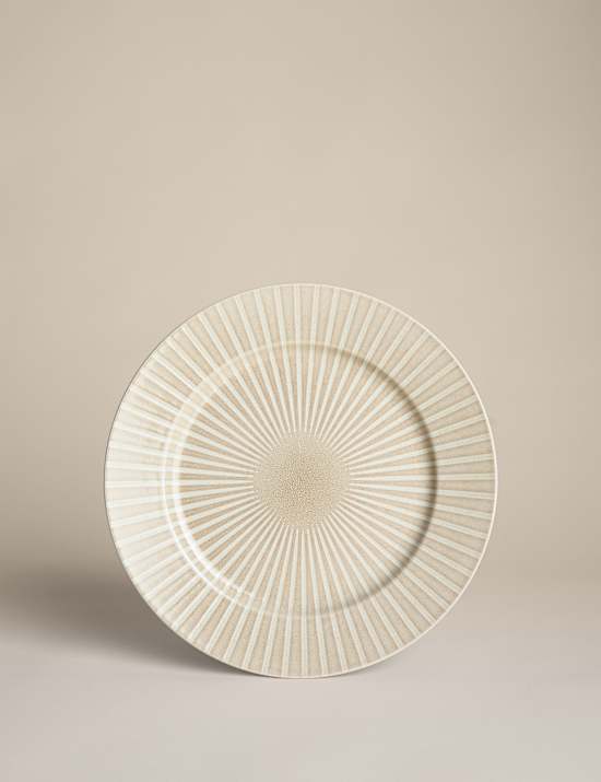 צלחת גדולה בצביעה מיוחדת עם פסים