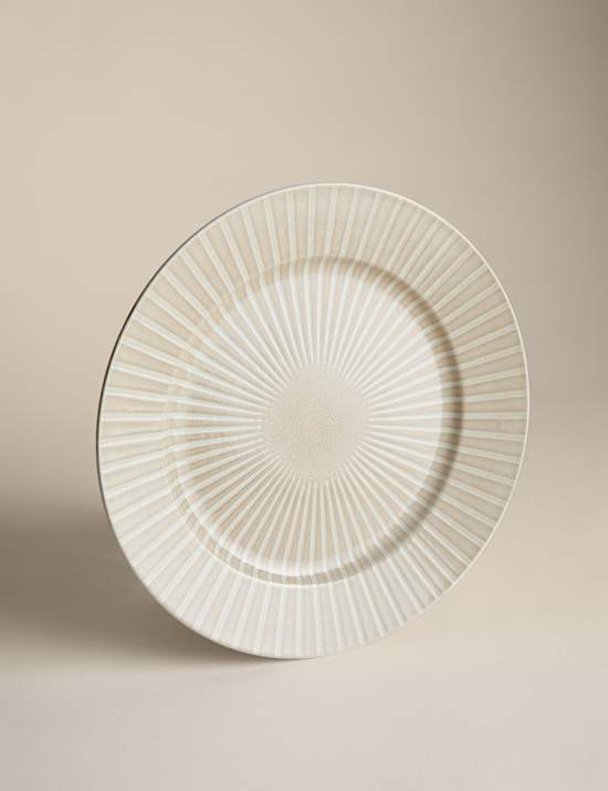 צלחת גדולה בצביעה מיוחדת עם פסים