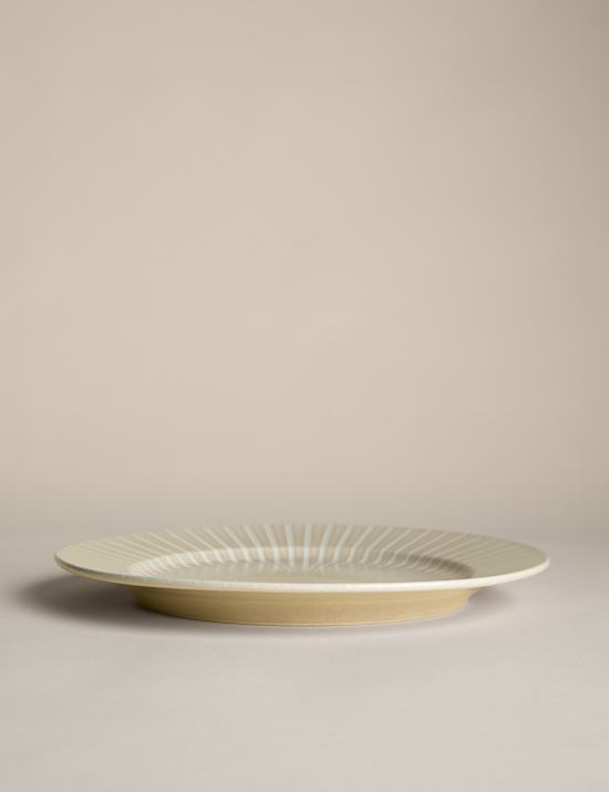 צלחת גדולה בצביעה מיוחדת עם פסים