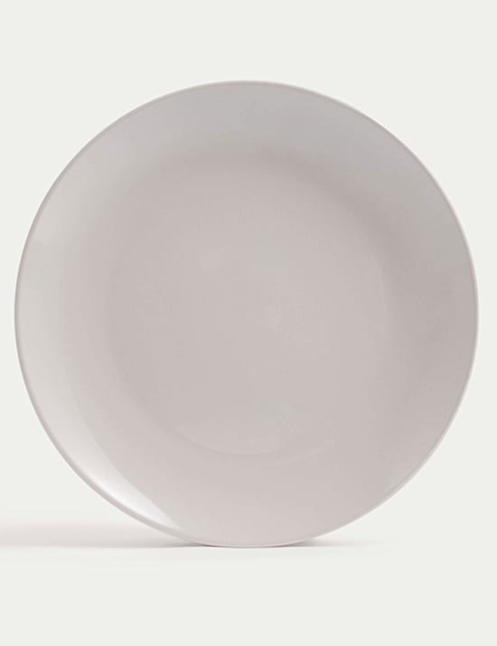 Set of 4 Stoneware Dinner Plates