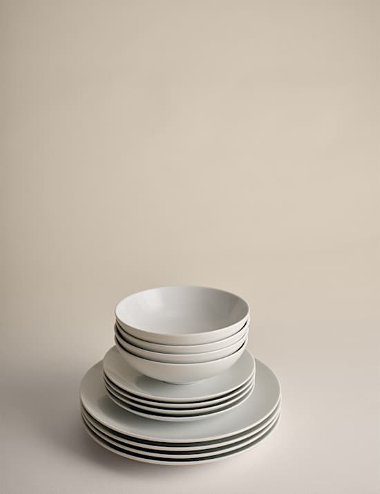 12 Piece Maxim Coupe Dinner Set