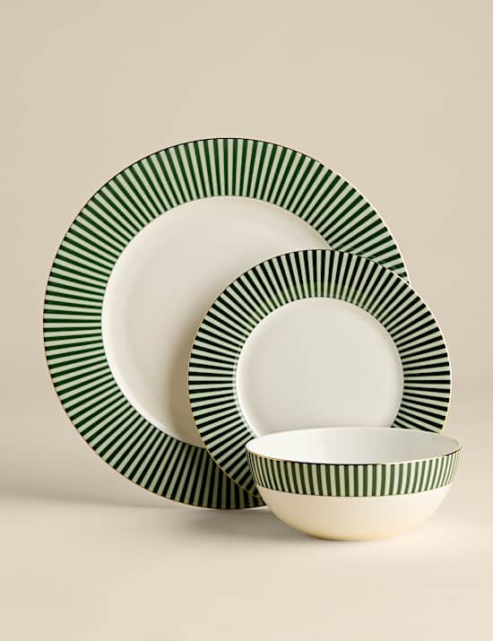 12 Piece Hampton Bone China Dinner Set
