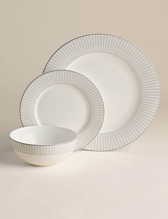 12 Piece Hampton Bone China Dinner Set