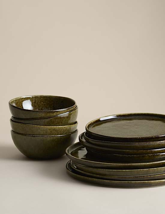 12 Piece Stoneware Dinner Set