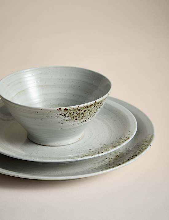 12 Piece Textured Spin Dinner Set